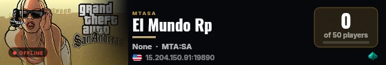 El Mundo Rp live status badge