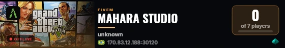 MAHARA STUDIO live status badge