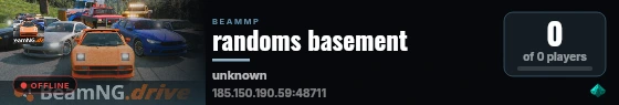 randoms basement live status badge