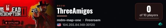 ThreeAmigos live status badge