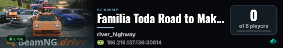 Familia Toda Road to Makake live status badge