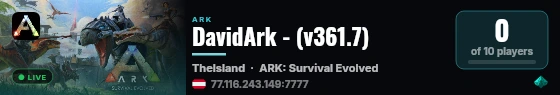 DavidArk - (v361.7) live status badge