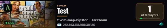 Test live status badge