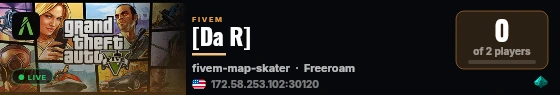 [Da R] live status badge