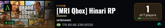 [MRI Qbox] Hinari RP live status badge