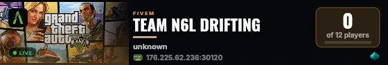 TEAM N6L DRIFTING  live status badge