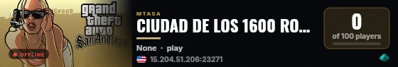 CIUDAD DE LOS 1600 ROLPLAY live status badge