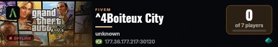 ^4Boiteux City live status badge