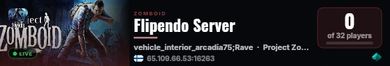 Flipendo Server live status badge