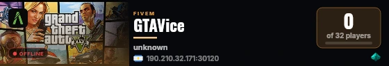 GTAVice live status badge