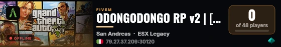 ODONGODONGO RP v2 | [ESX Legacy] live status badge