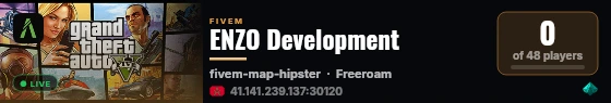 ENZO Development live status badge