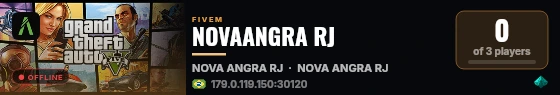NOVAANGRA RJ live status badge