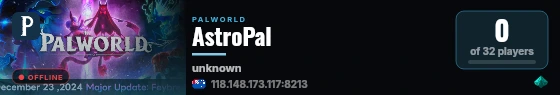 AstroPal live status badge