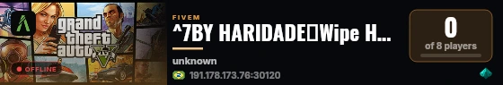 ^7BY HARIDADE⌠Wipe Hoje⌡😈 live status badge