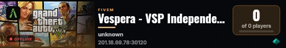 Vespera - VSP Independente live status badge