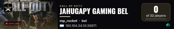 JAHUGAPY GAMING BEL live status badge