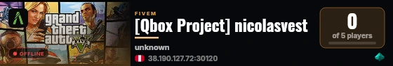 [Qbox Project] nicolasvest live status badge
