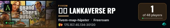 🇱🇰 LANKAVERSE RP live status badge