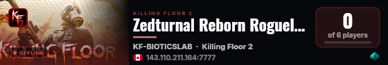 Zedturnal Reborn Roguelike Redux live status badge