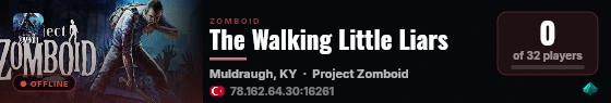 The Walking Little Liars live status badge