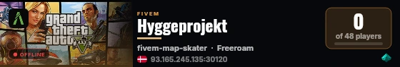 Hyggeprojekt live status badge