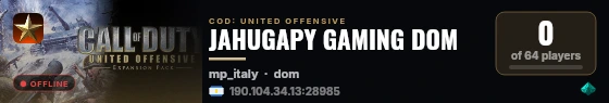JAHUGAPY GAMING DOM live status badge