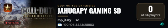 JAHUGAPY GAMING SD live status badge