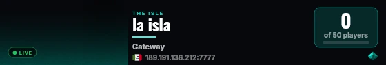 la isla live status badge