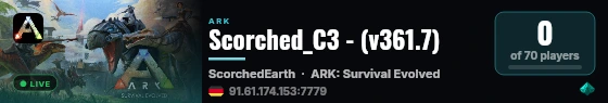 Scorched_C3 - (v361.7) live status badge