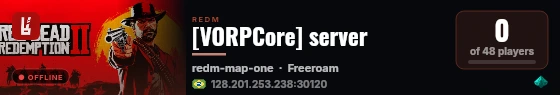 [VORPCore] server live status badge