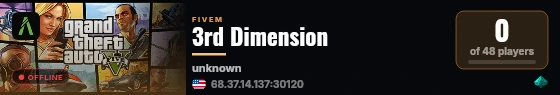 3rd Dimension live status badge