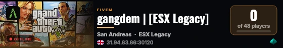 gangdem | [ESX Legacy] live status badge
