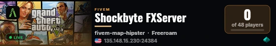 Shockbyte FXServer live status badge