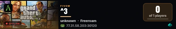 ^3  live status badge