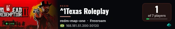 ^1Texas Roleplay live status badge