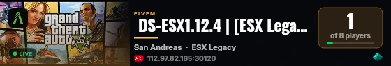  DS-ESX1.12.4 | [ESX Legacy] live status badge
