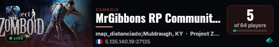MrGibbons RP Community Server .gg/mrgibbon live status badge
