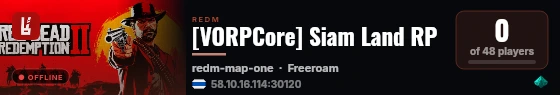 [VORPCore] Siam Land RP live status badge