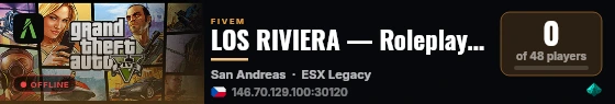 LOS RIVIERA — Roleplay Français Sérieux live status badge