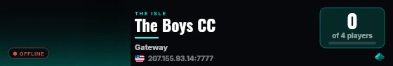 The Boys CC live status badge