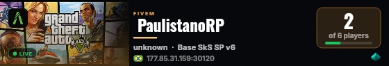  PaulistanoRP live status badge