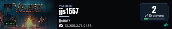 jjs1557 live status badge