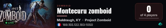 Montecuru zomboid live status badge