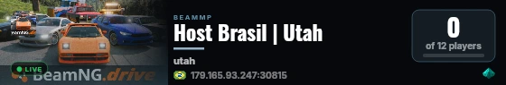 Host Brasil | Utah live status badge