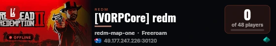 [VORPCore] redm live status badge