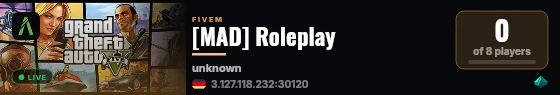 [MAD] Roleplay live status badge