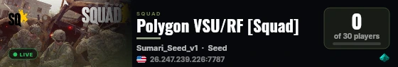 Polygon VSU/RF [Squad] live status badge