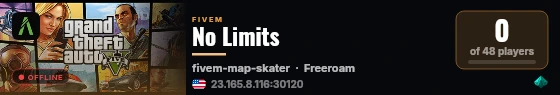 No Limits live status badge