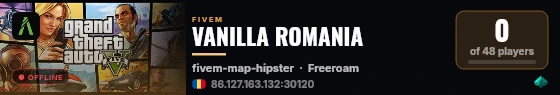 VANILLA ROMANIA live status badge
